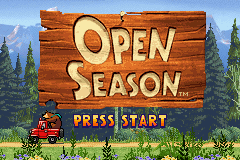 Open Season title screen for GameBoy Advance